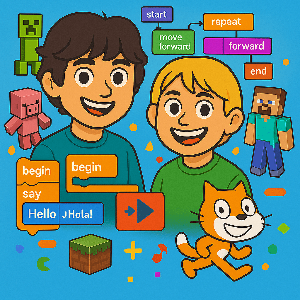 code.org minecraft & scratch kurs